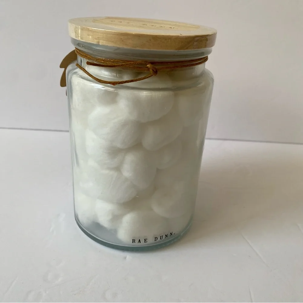 NWT Rae Dunn BLESSED Cotton Ball Jar